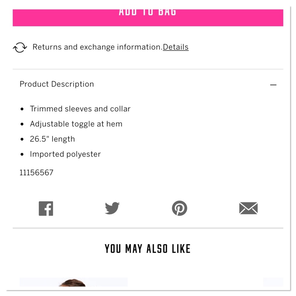 NWT VS PINK POLAR FLEECE HALF ZIP - Picture 4 of 6